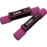 Yate Neopren Soft Hanteln Set Gymnastikhanteln 2 x Fitnesshanteln Handschlaufe 0,5kg pink mit Softtouch Griffen für Aerobic Fitnesstraining und Leichthantel-Training