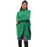 Grüne Unifarbene Elegante Langärmelige YC Fashion & Style Rundhals-Ausschnitt Strickpullover aus Polyamid mit Kapuze für Damen Einheitsgröße zu Weihnachten 
