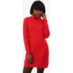 Rote Unifarbene Langärmelige YC Fashion & Style Midi Rollkragen Midikleider & knielange Kleider aus Polyamid mit Kapuze für Damen Einheitsgröße für Partys 
