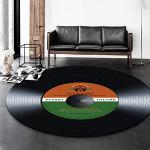 Retro Runde Runde Teppiche 40 cm aus Vinyl schmutzabweisend 