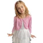 Rosa Elegante Kinderübergangsjacken aus Spitze für Mädchen für den für den Sommer 