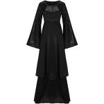 Schwarze Karo Business Chiffonkleider mit Halloween-Motiv aus Jersey für Damen Größe 3 XL für Partys für den für den Sommer 