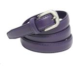 Violette Ledergürtel mit Schnalle aus Leder für Damen Länge 120 
