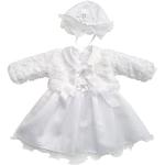 YES Kleid Babykleid Taufkleid Festkleid Bolero Jacke Mädchen Baby Taufe Taufjacke, Mia Set weiß, 68
