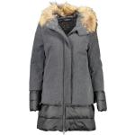 YES ZEE Damen Jacke Parka Anorak Übergangsjacke Markenjake, mit Reißverschluss , Größe:S, Farbe:grau (0838)