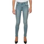 Reduzierte Hellblaue Yes Zee Skinny Jeans mit Reißverschluss aus Baumwolle für Damen 