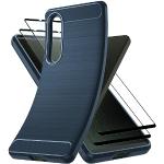 Reduzierte Blaue Elegante Sony Xperia 1 Cases mit Bildern aus Silikon mit Schutzfolie 