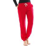 YESET Fleecehose »Thermo Jogging Hose Leggings Jeggings« mit elastischen Bund, Unifarben, als Schlupfhose, warm, rot