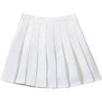 Weiße Mini Kinderbleistiftröcke mit Reißverschluss für Mädchen Größe 146 