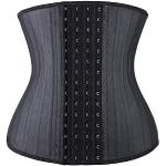 Schwarze Sexy Damentaillenformer & Damenmiedergürtel aus Latex Größe 3 XL 