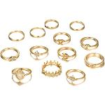 Goldene Elegante Knuckle Ringe für Damen 