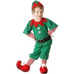 Gestreifte Weihnachtself-Kostüme & Weihnachtswichtel-Kostüme für Kinder 