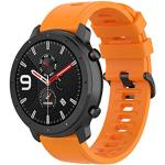 Orange Wasserdichte Uhrenarmbänder aus Silikon für Herren 