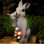 BESPORTBLE 2st Kaninchen-Ornamente Hasenfigur Tierische Gartendekorationen  Hasenornament Künstliches Kaninchen Kaninchenfiguren Hasenspielzeug Für Kaninchen  Kaninchen-Modell Zubehör Kind Feld : : Garten