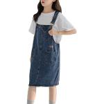 Blaue Streetwear Kinderlatzröcke aus Denim für Mädchen Größe 164 
