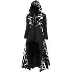 Schwarze Mittelalterkleider aus Tüll für Damen Größe 5 XL 