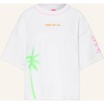 Neongrüne Hippie Yippie Hippie T-Shirts aus Jersey für Damen Größe S 