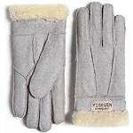 Rosa Gefütterte Handschuhe aus Lammleder für Damen Größe XL für den für den Winter 