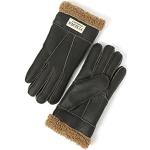 Reduzierte Grüne Gefütterte Handschuhe aus Lammfell für Damen Größe M für den für den Winter 