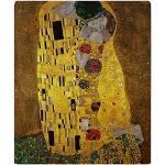 Jugendstil Gustav Klimt Kuscheldecken & Wohndecken aus Flanell maschinenwaschbar 75x100 