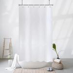 Weiße Moderne Textil-Duschvorhänge aus Textil maschinenwaschbar 90x180 