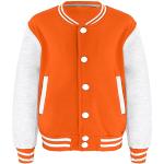 Orange Rockabilly Atmungsaktive V-Ausschnitt College Jacken für Kinder & Baseball Jacken für Kinder für Jungen Größe 146 für den für den Herbst 
