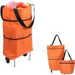 Reduzierte Orange Faltbare Einkaufstaschen wiederverwendbar für Herren 