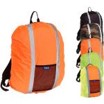 Orange Rucksack Regenschutz & Rucksackhüllen aus Nylon mit Reflektoren 