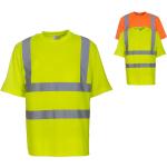 Orange T-Shirts aus Polyester mit Reflektoren für Herren Größe 6 XL 