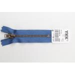YKK Reissverschluss altmessing 8cm, nicht teilbar, jeansblau, Farb.-Nr.: 839