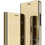 Goldene Samsung Galaxy A05s Hüllen Art: Flip Cases mit Bildern mit Spiegel 