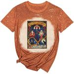 Ykomow Halloween Movie Shirts for Women Vintage Sanderson Sisters Witch Graphic Tees (L, Gebleichtes Orange)