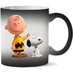 Weiße Die Peanuts Charlie Brown Becher & Trinkbecher 325 ml aus Keramik mikrowellengeeignet 