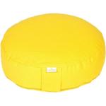Gelbe Moderne Yogabox Basic Runde Outdoor Kissen 35 cm aus Baumwolle 