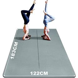Yogamatte XXL, 183 x 122cm Yoga Matte mit Taschen,