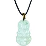 Schwarze Boho Bling Jewelry Buddha-Ketten mit Jade für Herren 