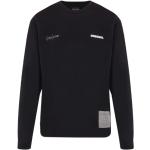 Yohji Yamamoto, Schwarzer Baumwoll-Jersey-Pullover mit Neighborhood-Logo-Print Black, Herren, Größe: 2XL