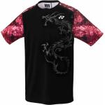 Schwarze Yonex U-Ausschnitt T-Shirts aus Polyester für Herren Größe 3 XL 