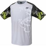Weiße Yonex U-Ausschnitt T-Shirts aus Polyester für Herren Größe 3 XL 