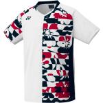 Reduzierte Weiße Yonex V-Ausschnitt T-Shirts aus Polyester für Herren Größe XS 