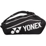 Schwarze Yonex Tennistaschen aus Polyester gepolstert für Herren 