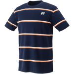 Marineblaue Yonex U-Ausschnitt T-Shirts aus Baumwolle für Herren Größe XS 