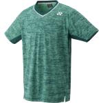 Grüne Yonex French Open V-Ausschnitt T-Shirts aus PU für Herren Größe S 