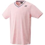 Pinke Yonex French Open V-Ausschnitt T-Shirts aus PU für Herren Größe XXL 