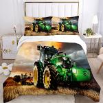 Reduzierte Bettwäsche Sets & Bettwäsche Garnituren mit Traktor-Motiv aus Baumwolle maschinenwaschbar 240x220 