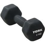 York Fitness Hantel Neo-Hex, schwarz, 1 x 2 kg, 15633