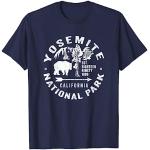 Blaue Wasserfall-Ausschnitt T-Shirts für Damen Größe S 