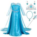Eiskönigin Prinzessin Elsa Kleider Langarm Frozen Cosplay Sommer Kostüm Karneval 