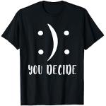Schwarze Emoji Smiley T-Shirts für Herren Größe S 