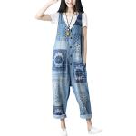 Jeans-Latzhosen aus Denim Handwäsche für Damen Einheitsgröße für den für den Sommer 